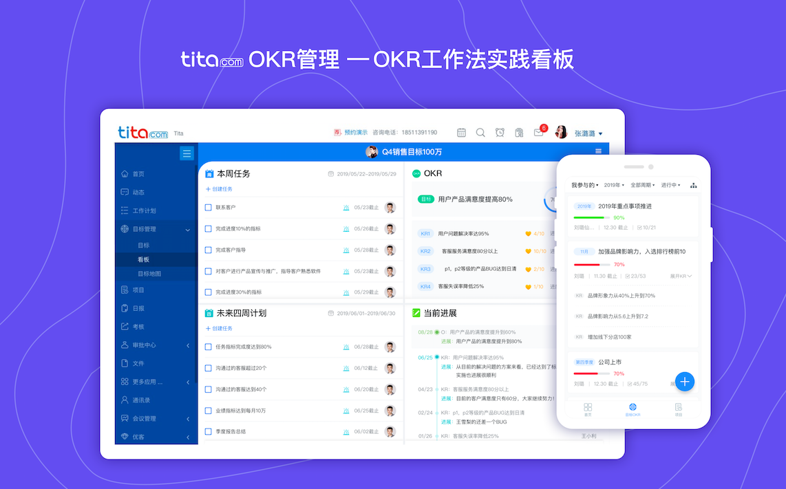 OKR 工作法在线看板 @ OKRs-E