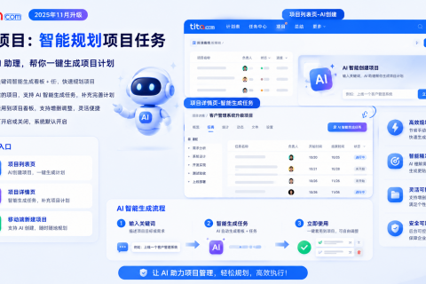 Tita 小技巧 | AI智能生成项目任务，三步完成项目规划