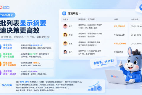 Tita小技巧：审批列表展示审批摘要——在列表页即可“心中有数”