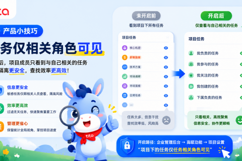 Tita小技巧：项目下任务权限独立管控——让成员只看到“分内事”