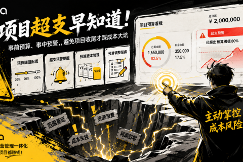 项目超支早知道：事前预算、事中预警，避免项目收尾才踩成本大坑