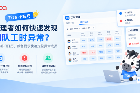 Tita产品小技巧｜管理者如何快速发现团队工时异常？
